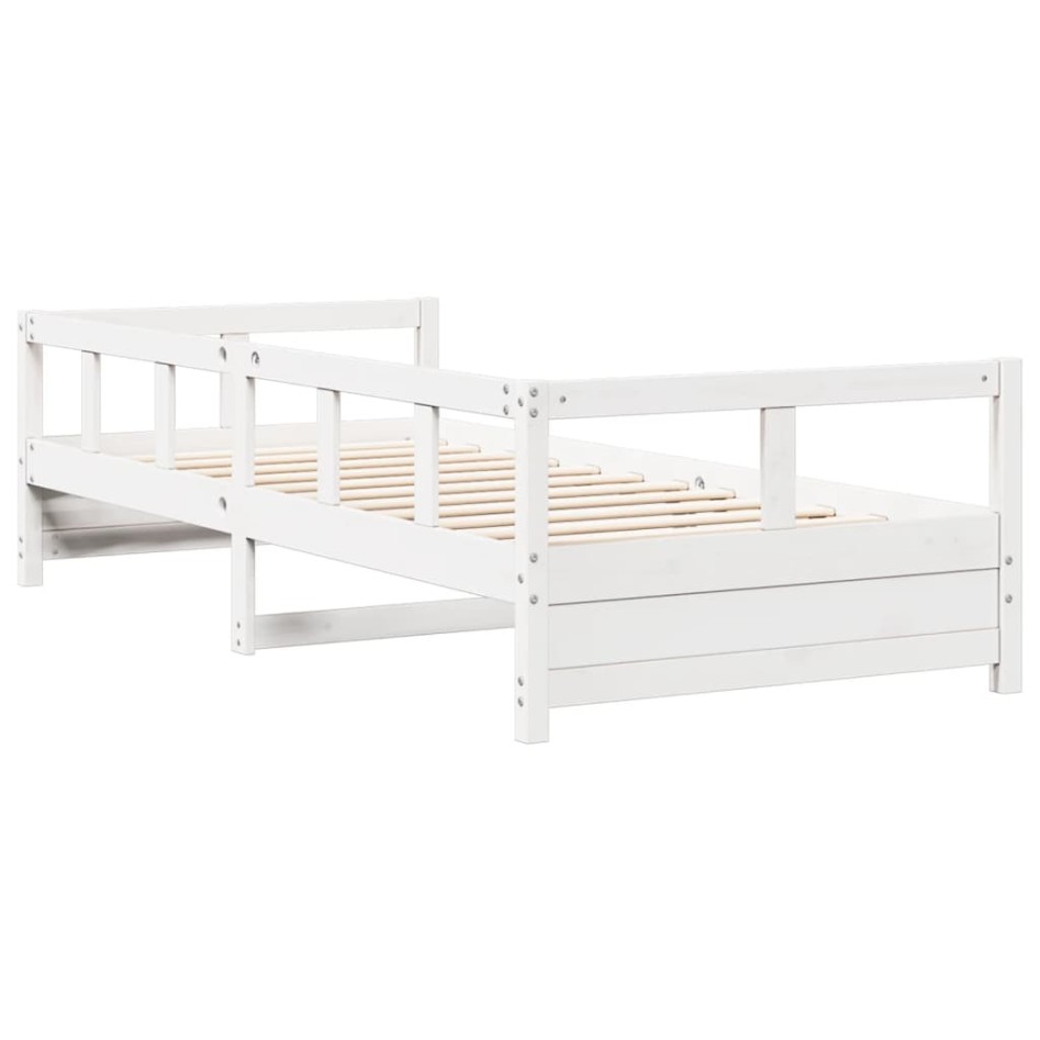 Sofá cama sin colchón madera maciza de pino blanco 90x200