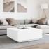 Mesa de centro con LED Infinity blanca 100x100x40