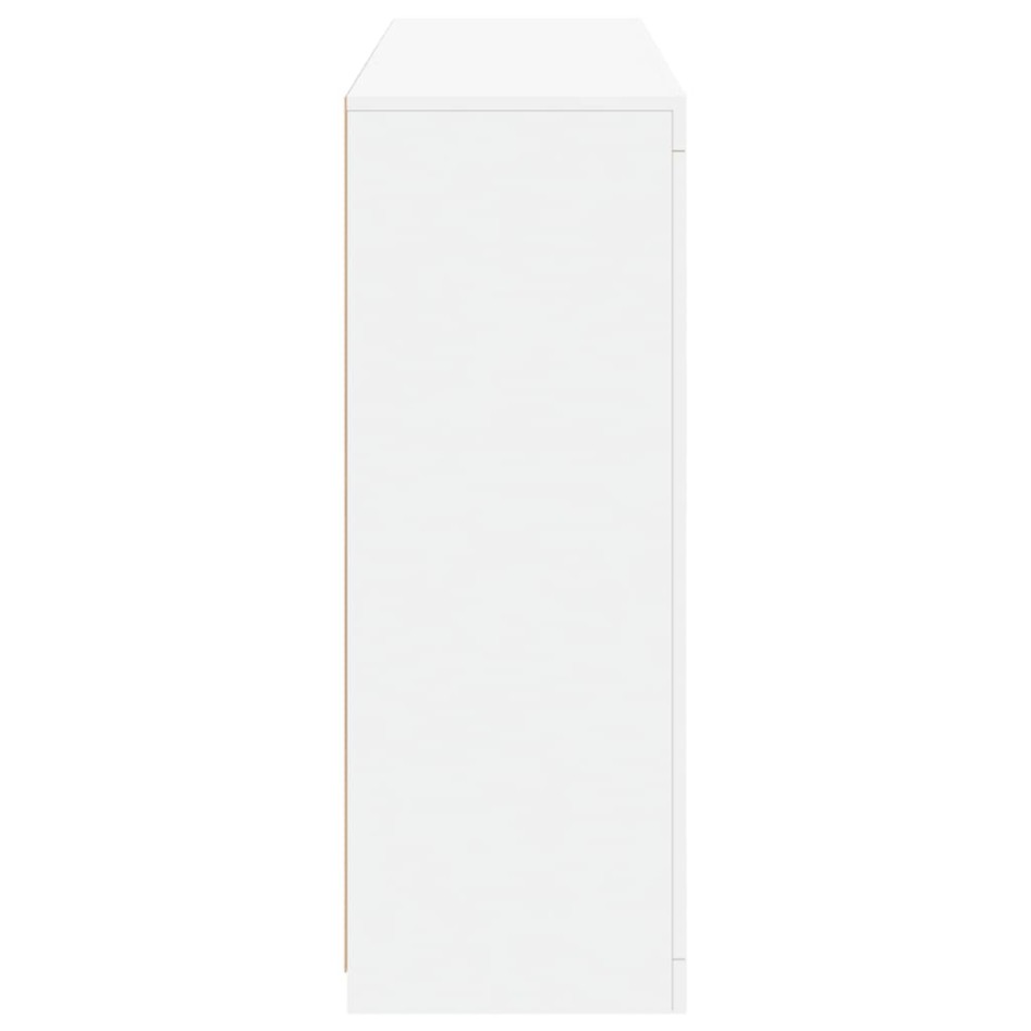 Aparadores con luces LED 3 piezas madera de ingeniería