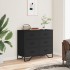 Cómoda madera de ingeniería negro 91x35,5x74,5