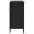 Cómoda madera de ingeniería negro 91x35,5x74,5