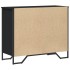 Cómoda madera de ingeniería negro 91x35,5x74,5