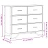 Cómoda madera de ingeniería negro 91x35,5x74,5