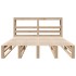 Estructura de cama sin colchón madera de pino blanco 150x200