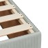 Cama box spring con colchón terciopelo gris claro 100x200