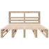 Estructura de cama sin colchón madera maciza de pino 120x190