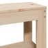 Estructura de cama sin colchón madera maciza de pino 120x190