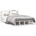 Estructura de cama sin colchón madera de pino blanca 140x190