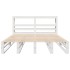 Estructura de cama sin colchón madera de pino blanca 140x190