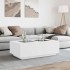 Mesa de centro con LED Infinity blanca 116x69x40