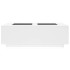 Mesa de centro con LED Infinity blanca 116x69x40