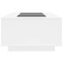 Mesa de centro con LED Infinity blanca 116x69x40