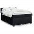 Cama box spring con colchón tela negro 160x200