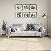 Alfombra de pelo corto suave lavable HUARTE crema 200x200 cm
