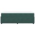 Cama box spring con colchón terciopelo verde oscuro 90x190