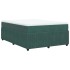 Cama box spring con colchón terciopelo verde oscuro 140x200