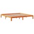 Estructura de cama cajones madera pino marrón cera 180x200