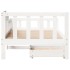 Sofá cama con cajones madera maciza de pino 90x190