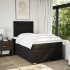 Cama box spring con colchón tela negro 120x190