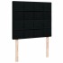 Cama box spring con colchón tela negro 120x190