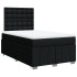 Cama box spring con colchón tela negro 120x190