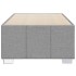 Estructura de cama sin colchón tela gris claro 80x200