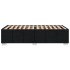 Estructura de cama sin colchón tela negro 80x200