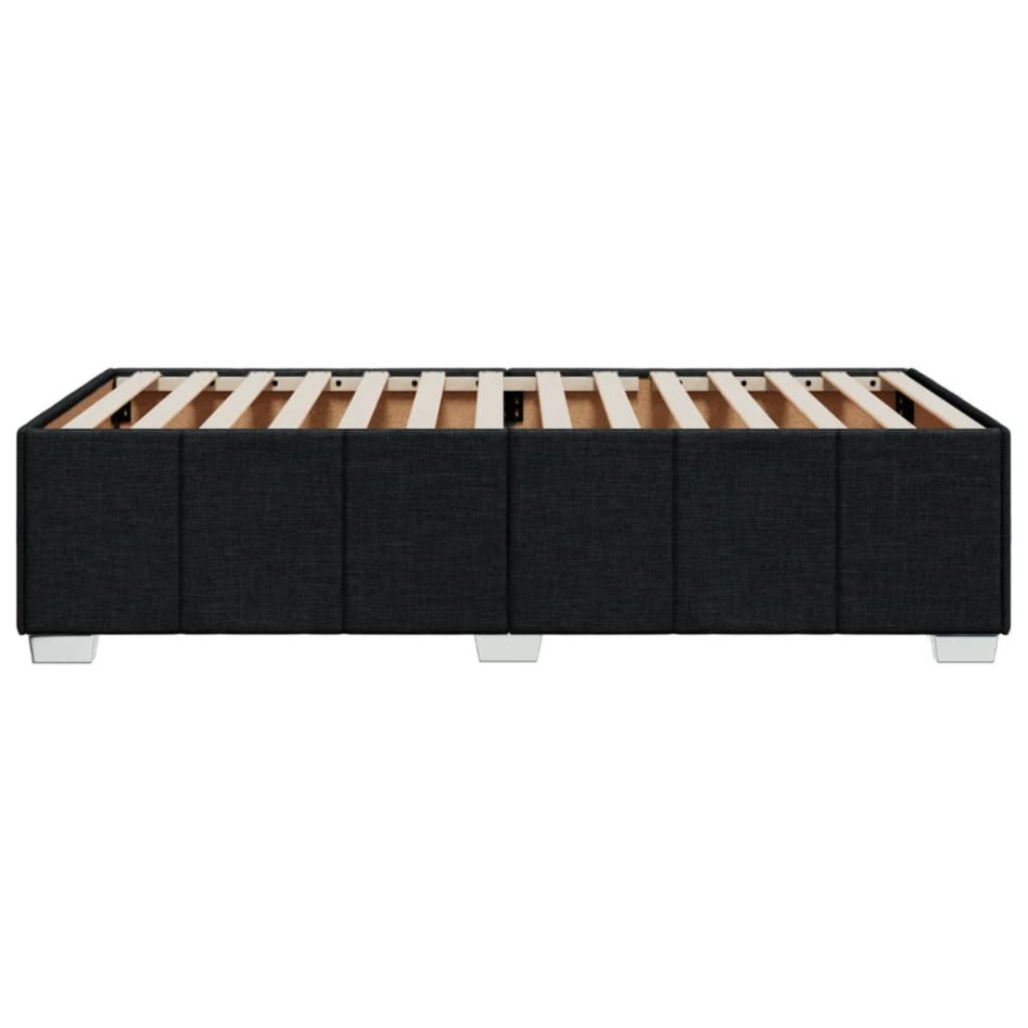 Estructura de cama sin colchón tela negro 80x200