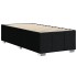 Estructura de cama sin colchón tela negro 80x200