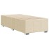 Estructura de cama sin colchón tela crema 90x200