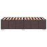 Estructura de cama sin colchón tela marrón oscuro 100x200