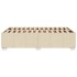 Estructura de cama sin colchón tela crema 120x190