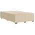 Estructura de cama sin colchón tela crema 120x190