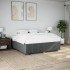 Cama sin colchón tela gris oscuro 200x200