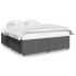Cama sin colchón tela gris oscuro 200x200
