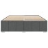 Cama sin colchón tela gris oscuro 200x200