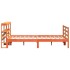 Estructura de cama sin colchón madera maciza marrón 120x190