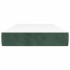 Colchón muelles ensacados terciopelo verde oscuro 80x210x20