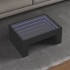 Mesa de centro con Infinity LED negro 70x50x30