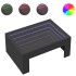 Mesa de centro con Infinity LED negro 70x50x30