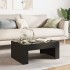 Mesa de centro con Infinity LED negro 70x50x30
