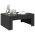 Mesa de centro con Infinity LED negro 70x50x30