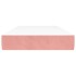 Colchón de muelles ensacados terciopelo rosa 100x210x20