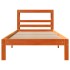 Estructura de cama sin colchón madera maciza marrón 90x190