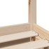 Estructura de cama sin colchón madera maciza de pino 90x190