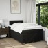 Cama box spring con colchón tela negro 120x190