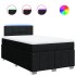 Cama box spring con colchón tela negro 120x190