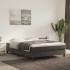 Cama box spring con colchón tela gris claro 140x190