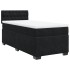 Cama box spring individual con colchón tela