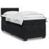 Cama box spring individual con colchón tela